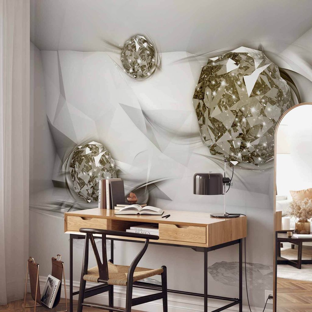 Vlies Fototapete - Abstract Diamonds 150x105 cm 3D a-A-0131-a-b