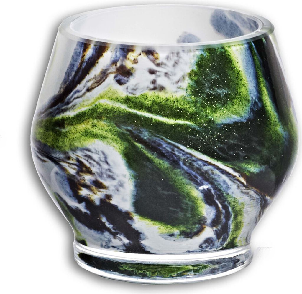 Teelicht Farbenzauber 7cm, Glas zauber