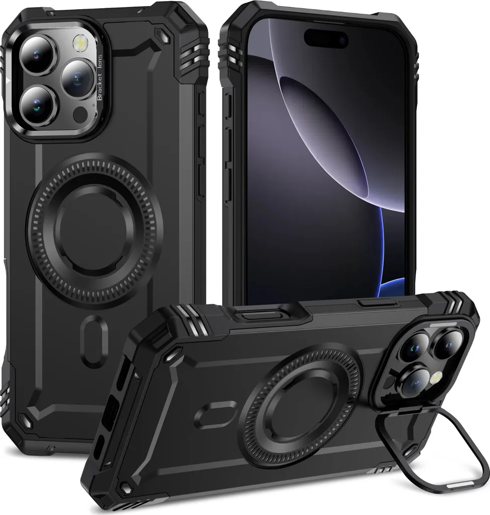 Cover iPhone 16 Pro Magnetica Nera: Eleganza e Protezione Reale