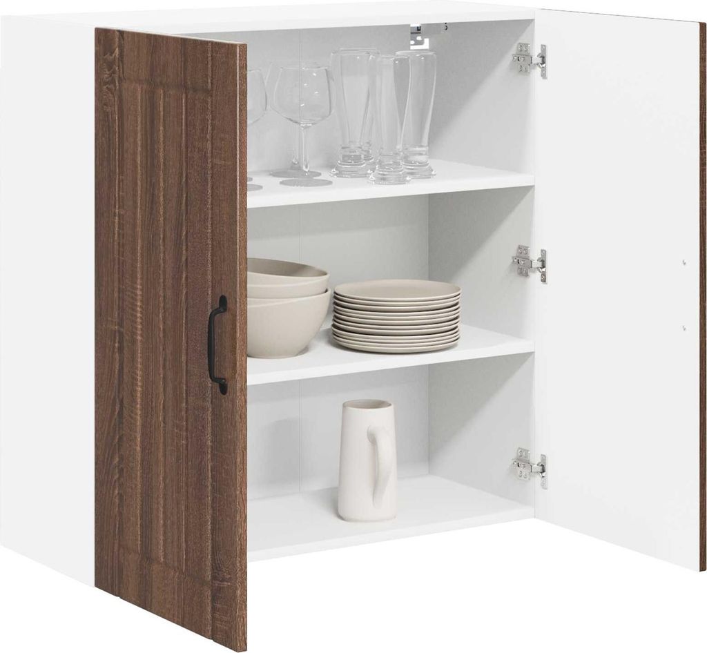 “2026 Modern“ Küchenschrank Braun Eichen-Optik 80 x 31 x 80cm Holzwerkstoff - Designermöbel 473914 - Küchenschränke