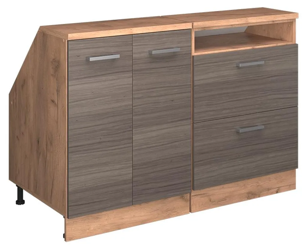 Meuble sous pente 120cm Gris noble profondeur 60cm Vicco Rion Modèle 2