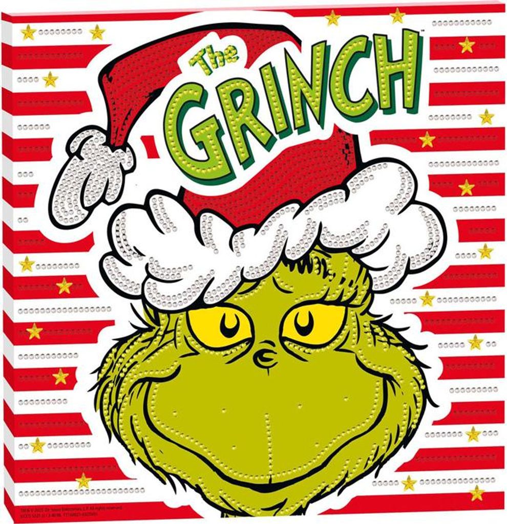Kreative Bastelgruppe, Diamantmalerei-Leinwand „Der Grinch“ Produktbild 