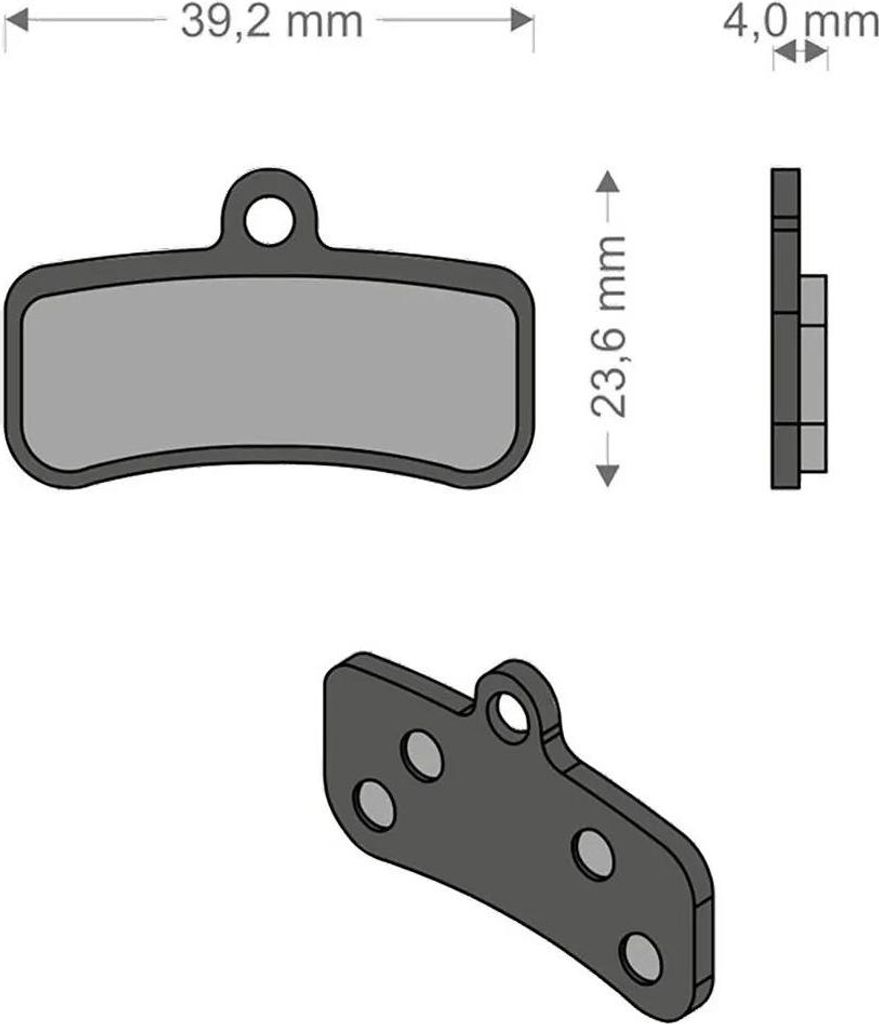 Brenta Ciclo E-bike Tech Xtr/quadien Shimano/trp/tektro Scheibenbremsbeläge Silber Silber One Size