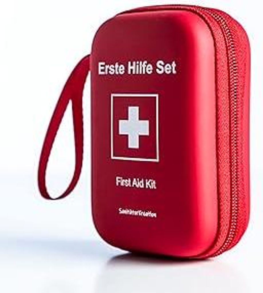 Erste-Hilfe-Set klein + Nachfüllpack + Stripes, Kompakt. Ideal für Outdoor, Reisen, Wandern, Fahrrad, Kinder, Alltag & Zuhause – Praktisch für...