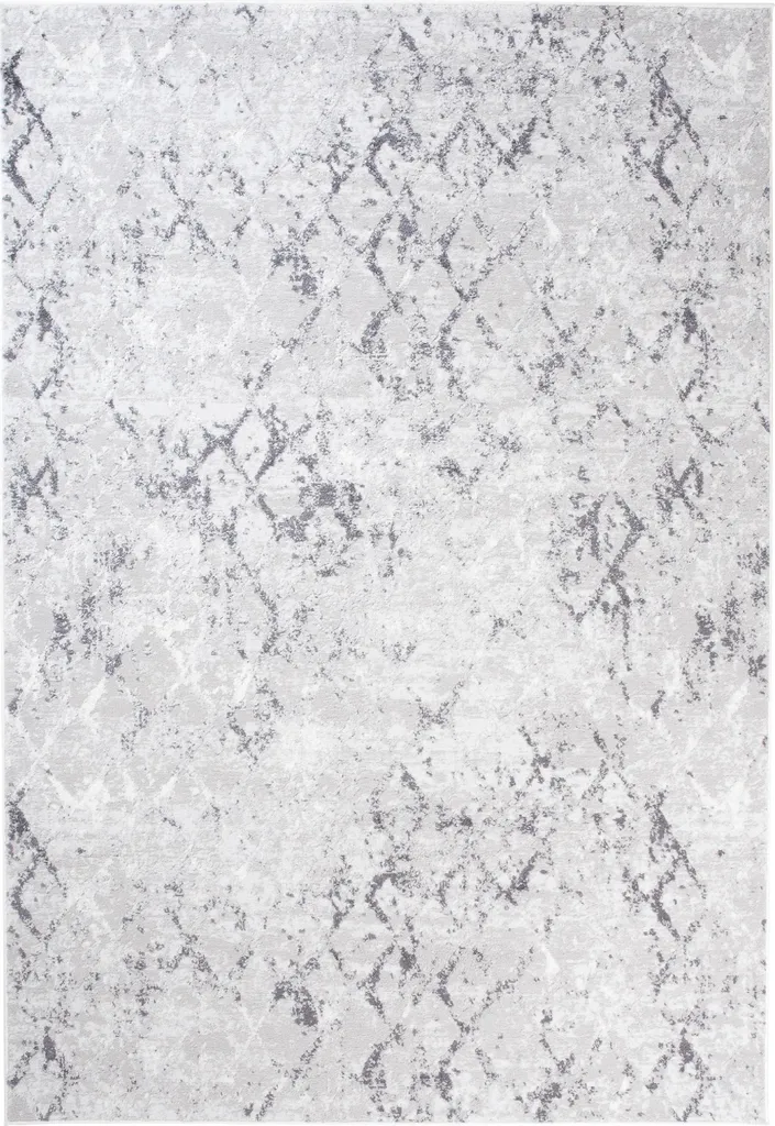 Aménager un grand salon avec le tapis Tapiso SKY gris 300 x 400 moderne