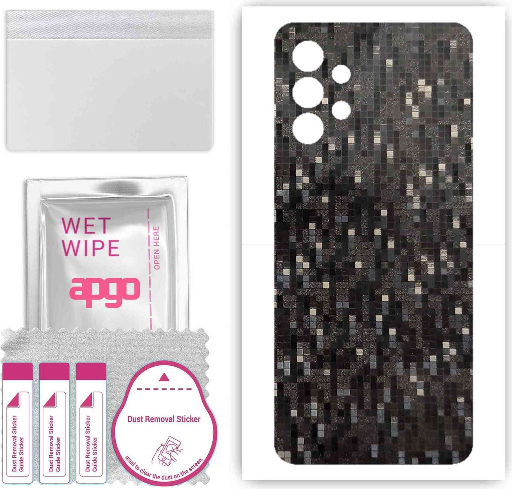 apgo Rückseite Schutzfolie, Skin, kompatibel mit Samsung Galaxy A32 4G, Hinten Displayschutzfolie aus Vinylfolie, kratzfest, einfache Montage - Ca...