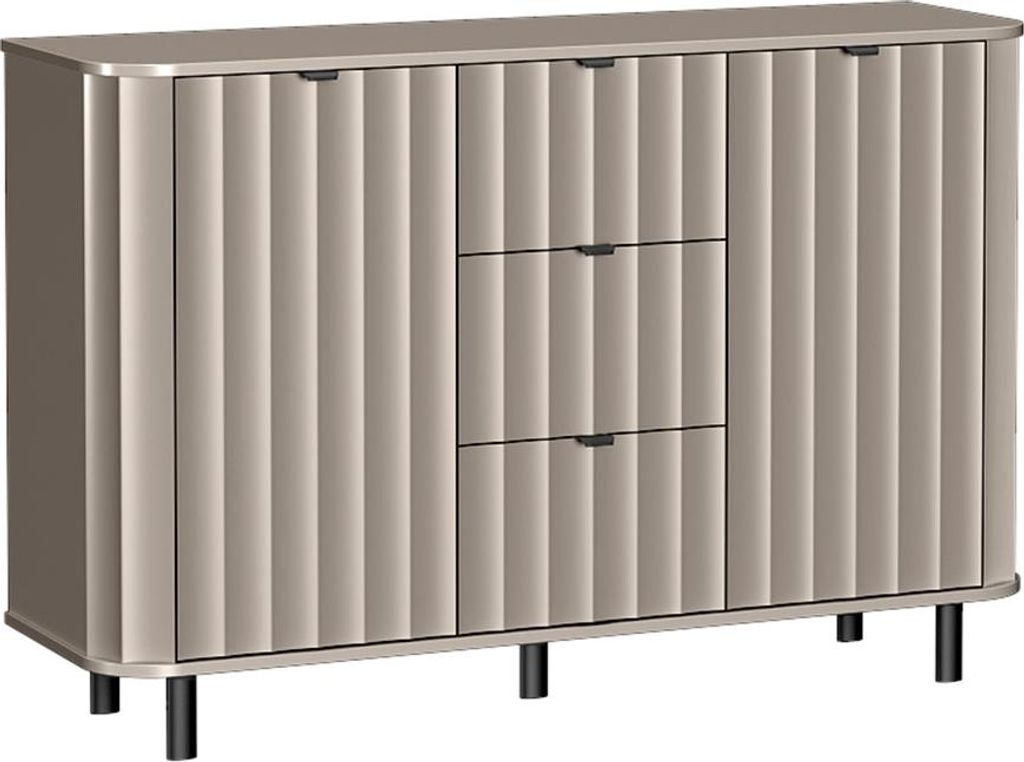 Kommode 2-türig mit 3 Schubladen NEVADA NO-1, Clay Grey