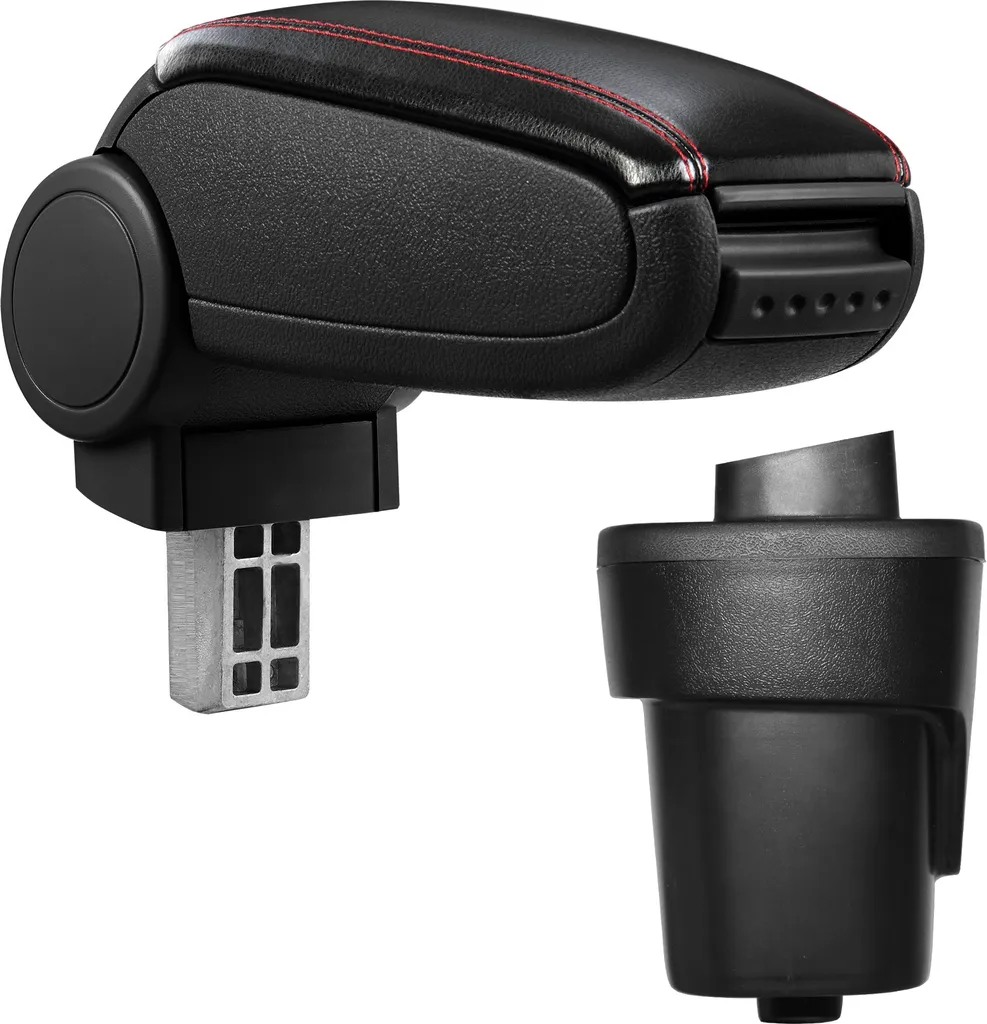 Bracciolo Opel Karl in Similpelle Nera Cuciture Rosse | Comfort Premium