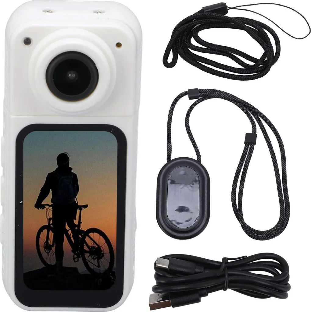 Caméra pour équitation et moto 1080P grand angle avec écran de contrôle