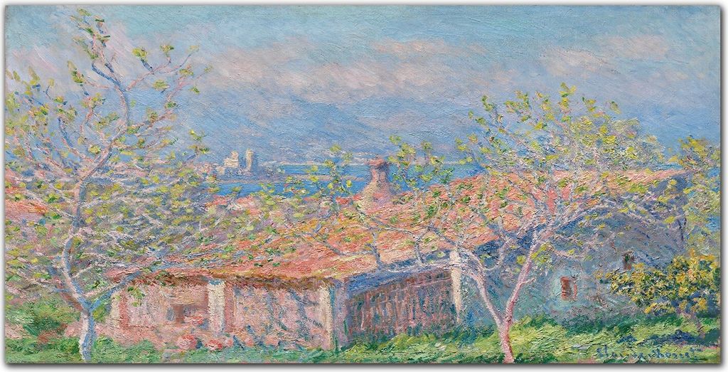 Coloray - Bild aus Glas - Glasbilder - 100 x 50 cm - Dekoration Wohnzimmer Wanddekoration Gehärtetes Glas Küche Glasblock mit Bild - Monet Garden...