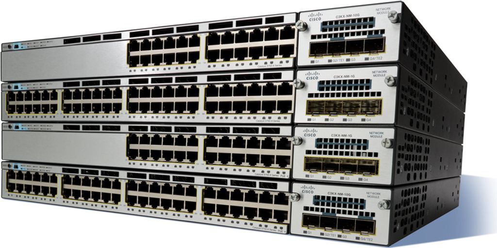 Cisco Catalyst WS-C3750X-24U-S, gemanaged, Gigabit Ethernet (10/100/1000), Energie Über Ethernet (PoE) Unterstützung, Rack-Einbau, 1U
