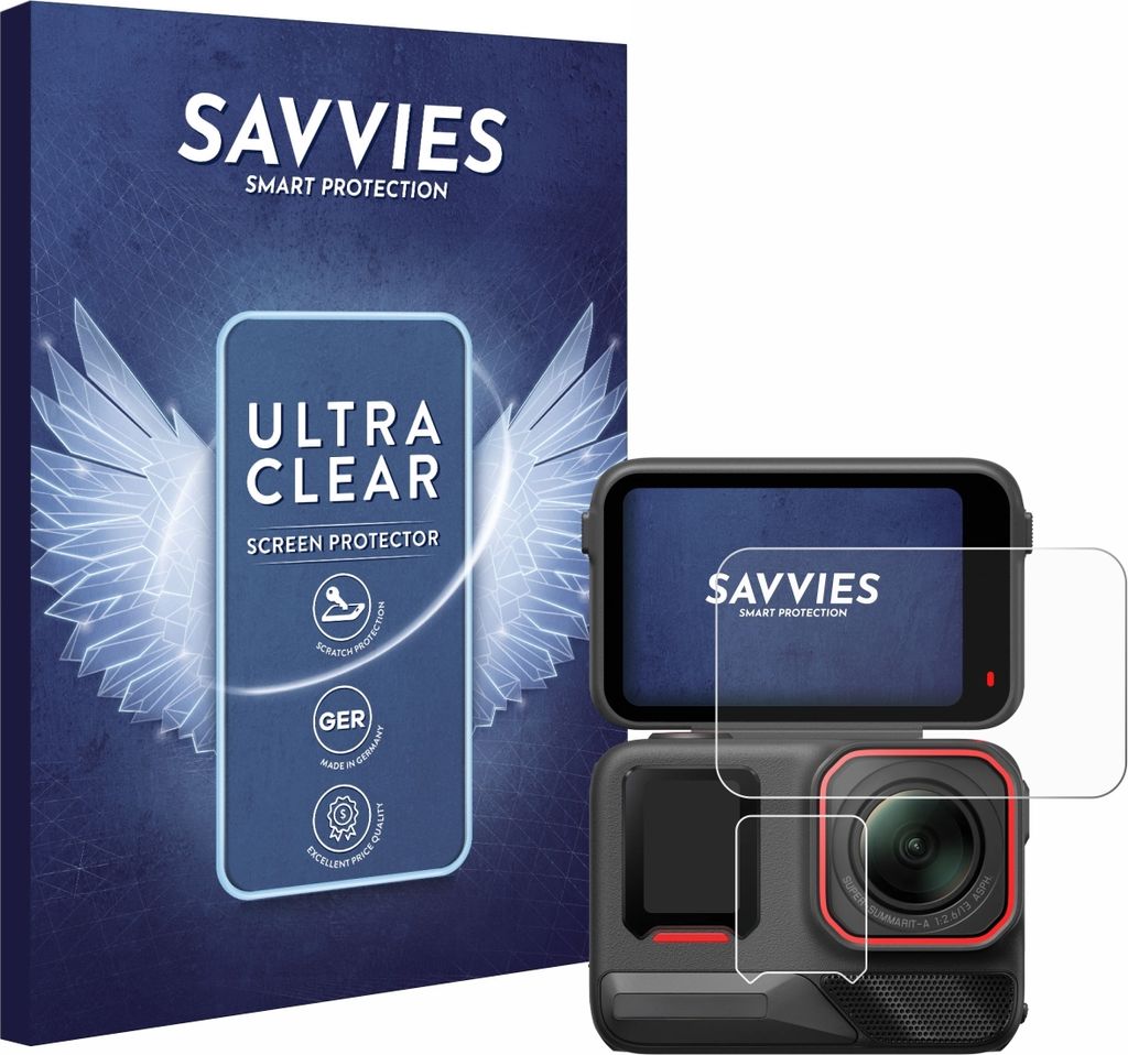 18x Für Insta360 Ace Pro 2 Schutzfolie Savvies Displayschutz Display Schutz Folie Klar Transparent