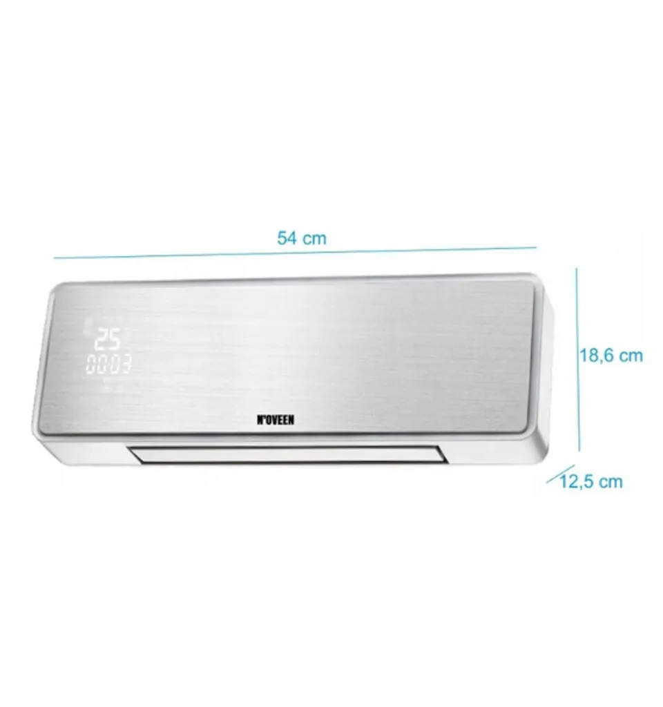 Radiateur soufflant céramique mural avec télécommande 2000W LED Blanc - 2