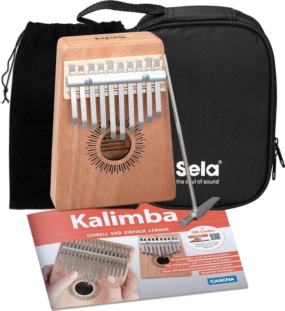 SELA SE 230 Kalimba 10 Set mit Lehrbuch