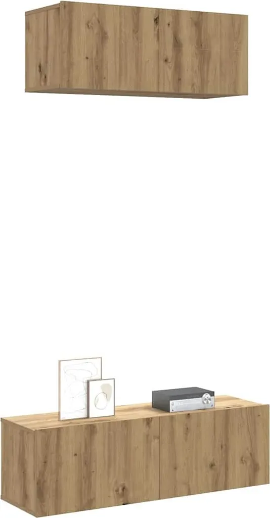 Mobili TV Sospesi Rovere Maison Exclusive - 2 Pezzi Legno Multistrato