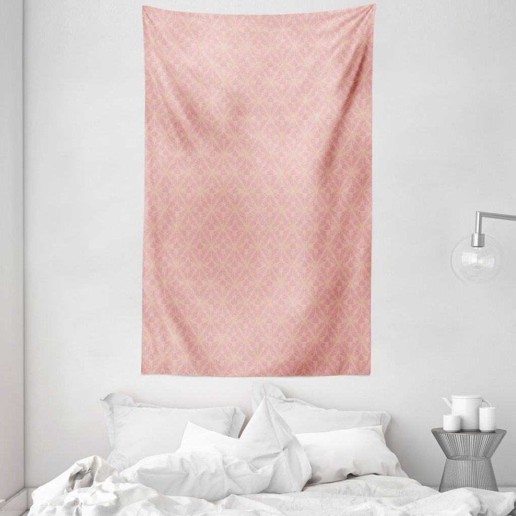 ABAKUHAUS Pfirsich Wandteppich und Tagesdecke, Braut Soft-Hochzeit aus Weiches Mikrofaser Stoff Waschbar ohne Verblassen Digitaldruck, 140 x 230 cm...