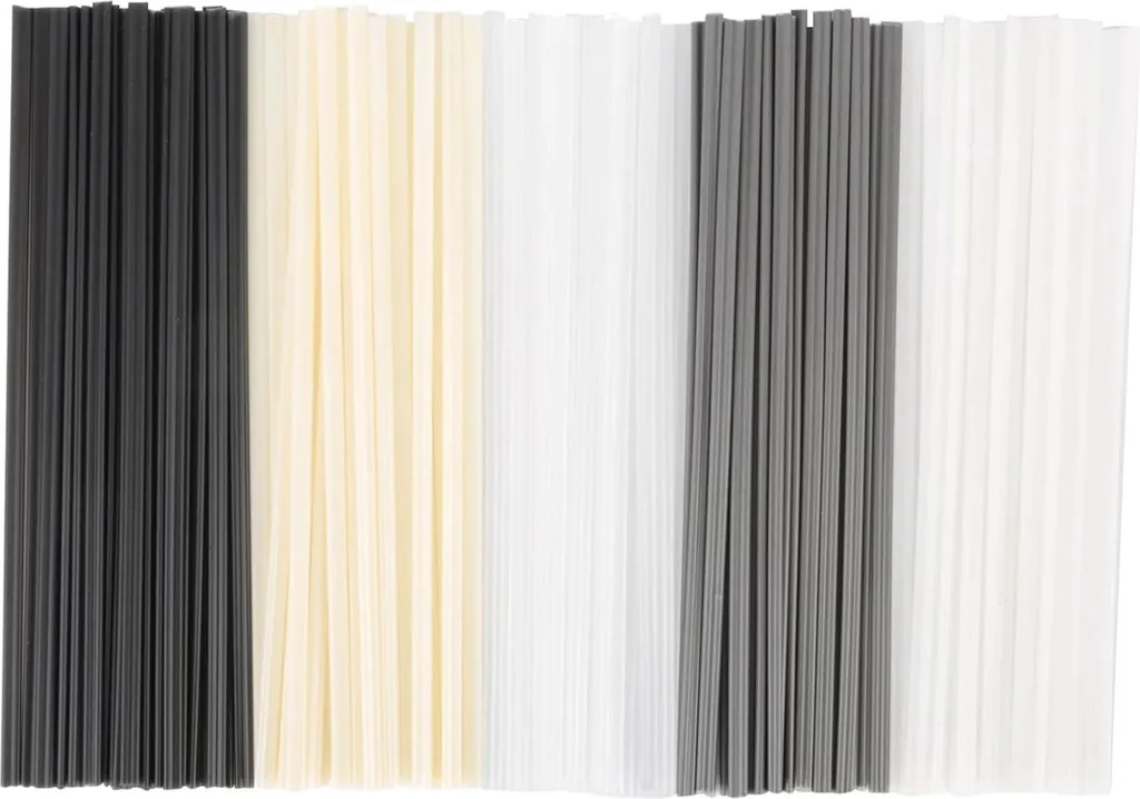 Baguettes de Soudure Plastique ABS PVC PE PP - Kit de 50 Pièces avec Embout