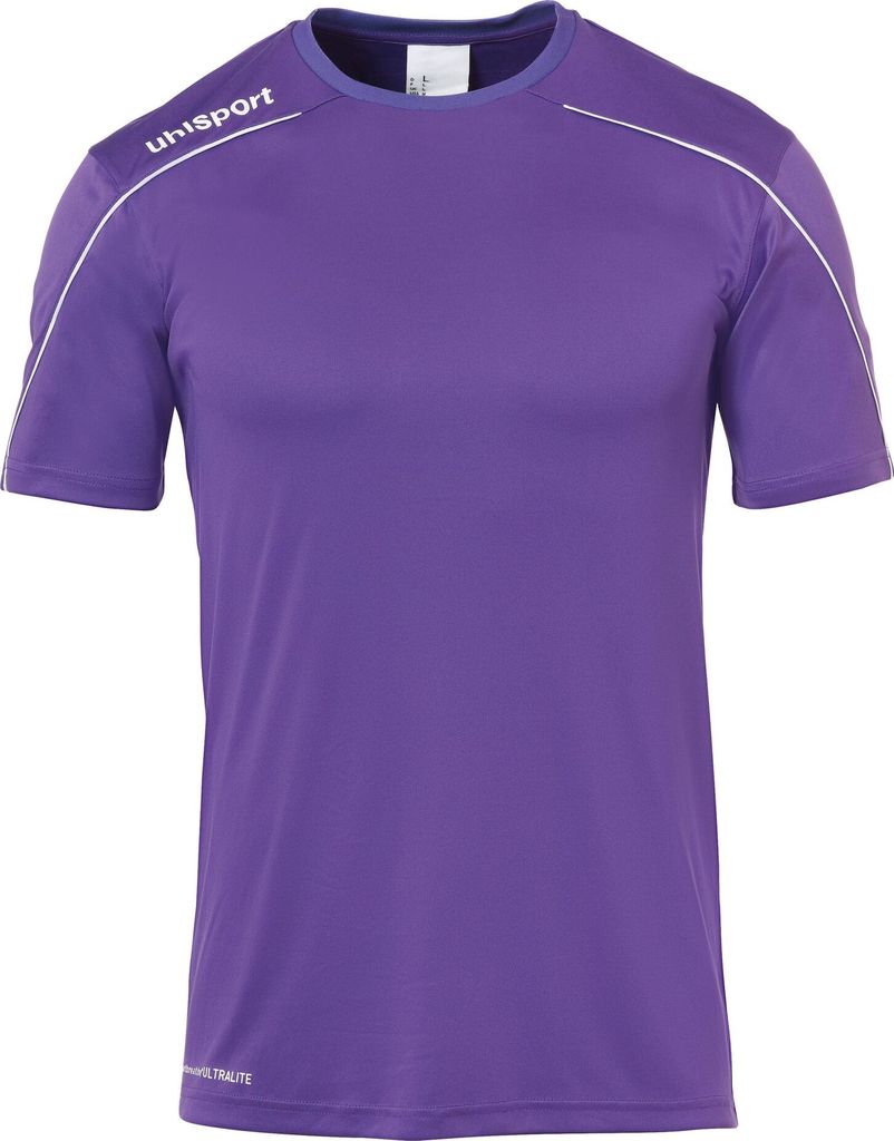 Uhlsport Fußball Stream 22 Trikot Kinder Kurzarmshirt lila weiß Gr 128