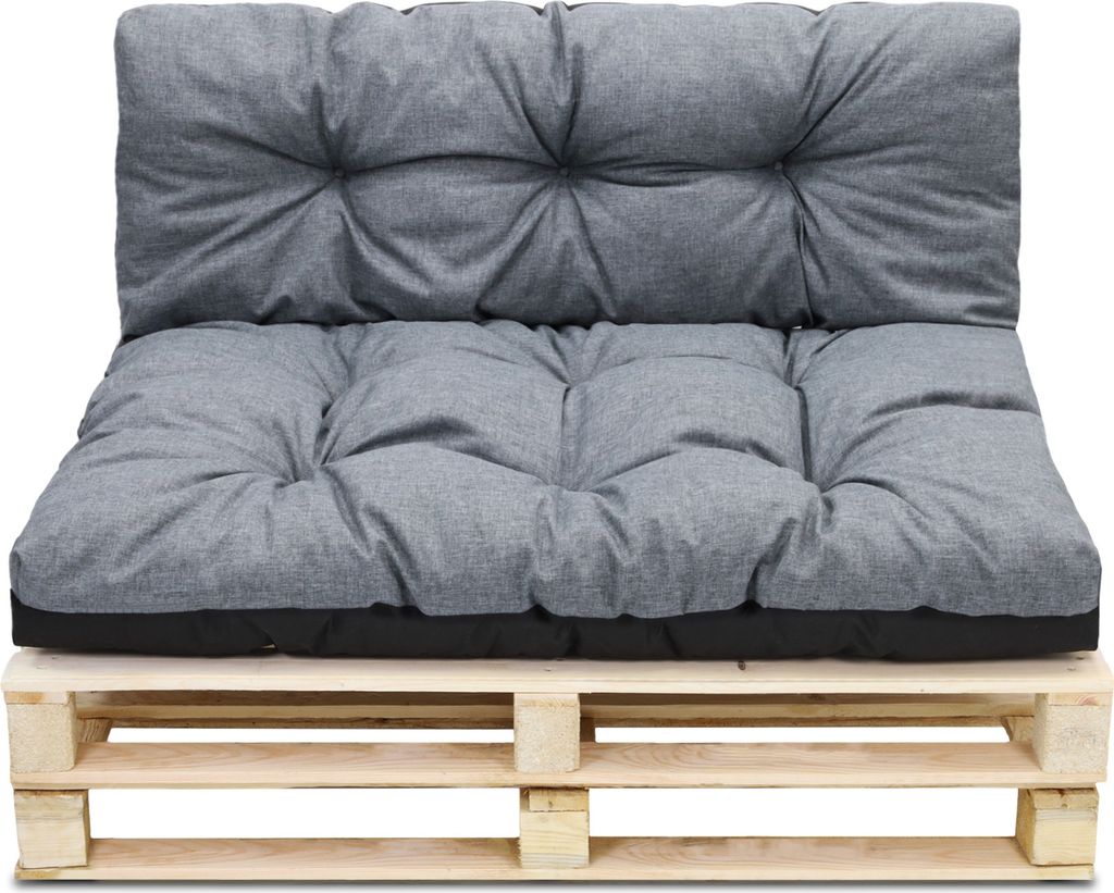 Palettenkissen Outdoor Kissen Set: Rückenkissen 40x120 cm Produktbild 2