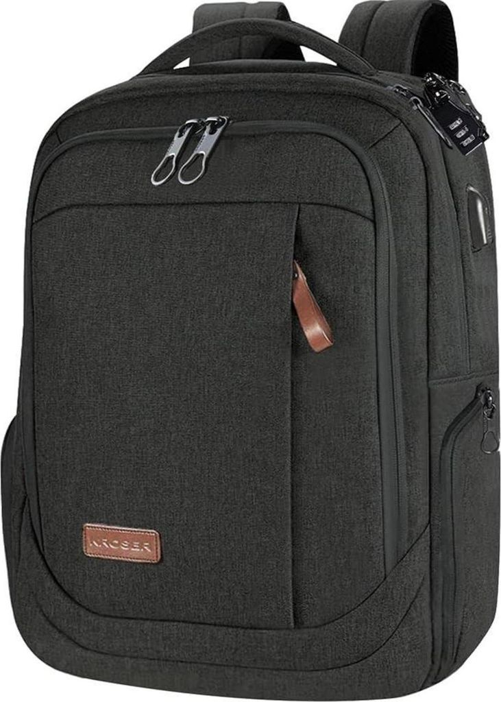 KROSER Sac à dos pour ordinateur portable 17,3 pouces Noir Image du produit 