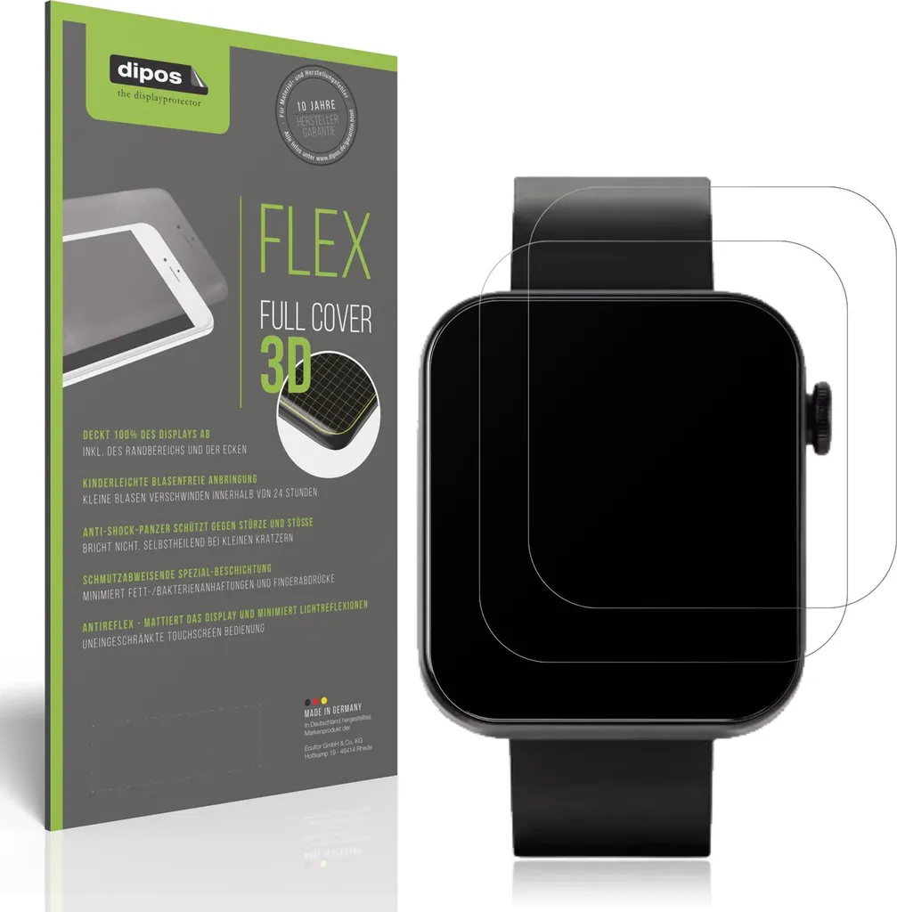 2x Pellicola protettiva opaca per Kendox Life Tracker Protezione Antiurto Anti-Shock