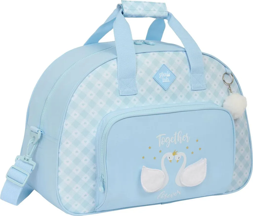 Sac de sport bleu Glow Lab Swans 48cm : fini le manque de place gym