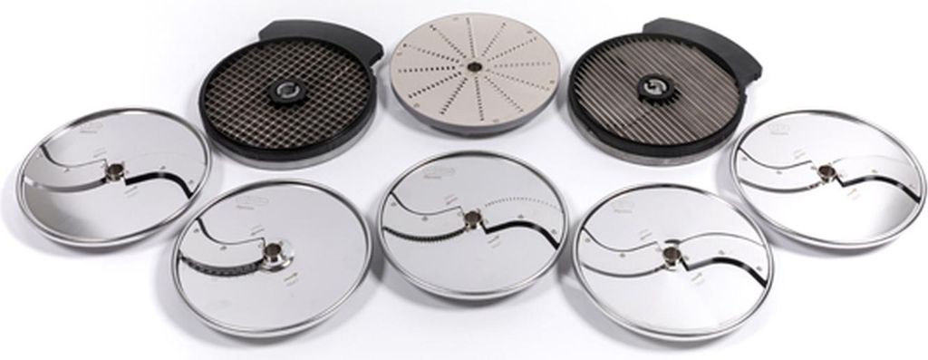 Dynamic Schneidscheiben-Set Brasserie / Catering – 7-teiliges Zubehörpaket für elektrische Gemüseschneider