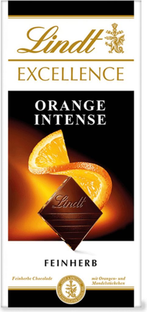 Lindt Excellence Orange Intense Feinherbe Schokoladentafel 100g