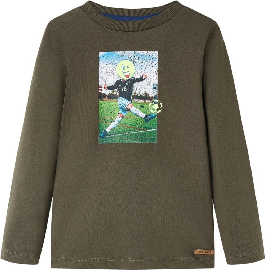 "im Sonderangebot"Kinder-Langarmshirt - Modernes und langlebige - Khaki 104 DE828483 - Arbeitshosen