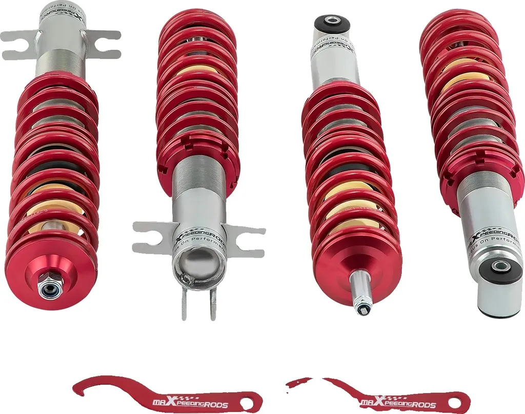 Combinés filetés réglables en aluminium léger pour châssis de course