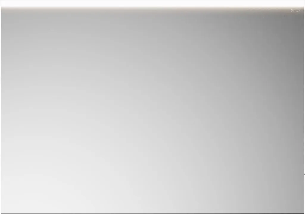 Miroir LED 90x63cm à Poser - Burgbad Eqio SIDL090PN258 Lumineux