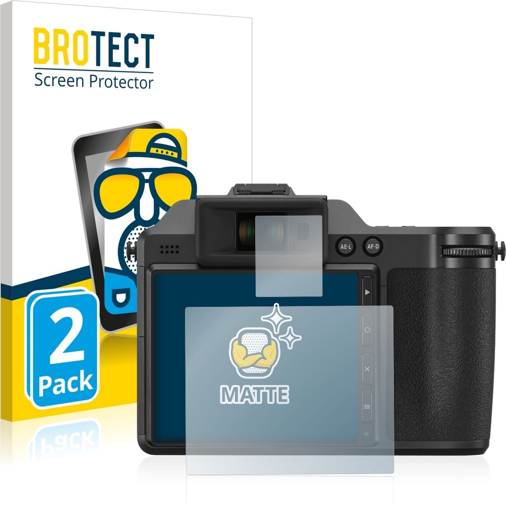 2x BROTECT Schutzfolie für Fujifilm X-H2 Displayschutz Displayschutzfolie Folie Matt Entspiegelungsfolie