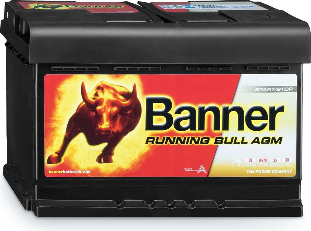Banner Running Bull Autobatterie 12V 70Ah 57001 AGM Produktbild 