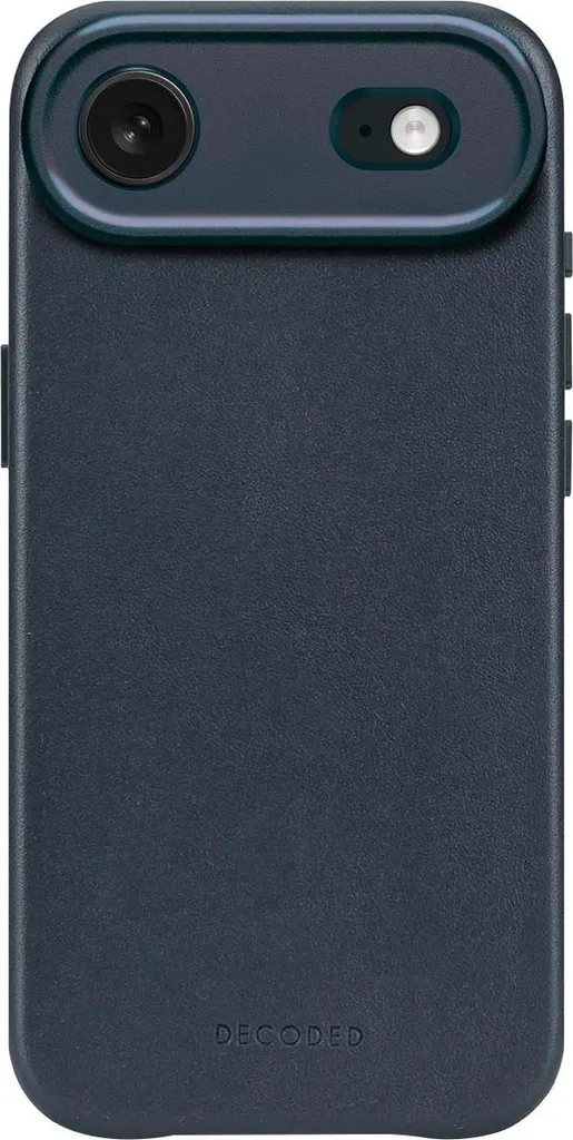 Custodia di Lusso Decoded iPhone 17 Air Pelle Blu Navy MagSafe