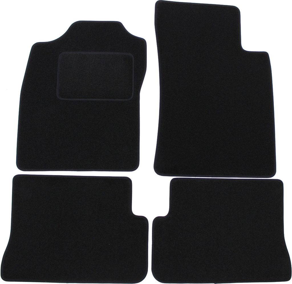 J&J AUTOMOTIVE | Velours Fußmatten Autotepiche Passend Für Renault Megane Coupe 1996-2002 4tlg, Genaue Passform, rutschfeste Untregrund, Verstär...