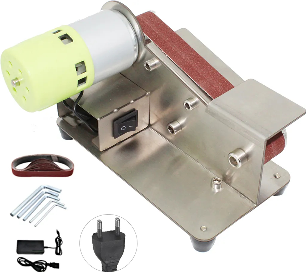 Ponceuse stationnaire 100W à 7 niveaux réglables avec 10 abrasifs