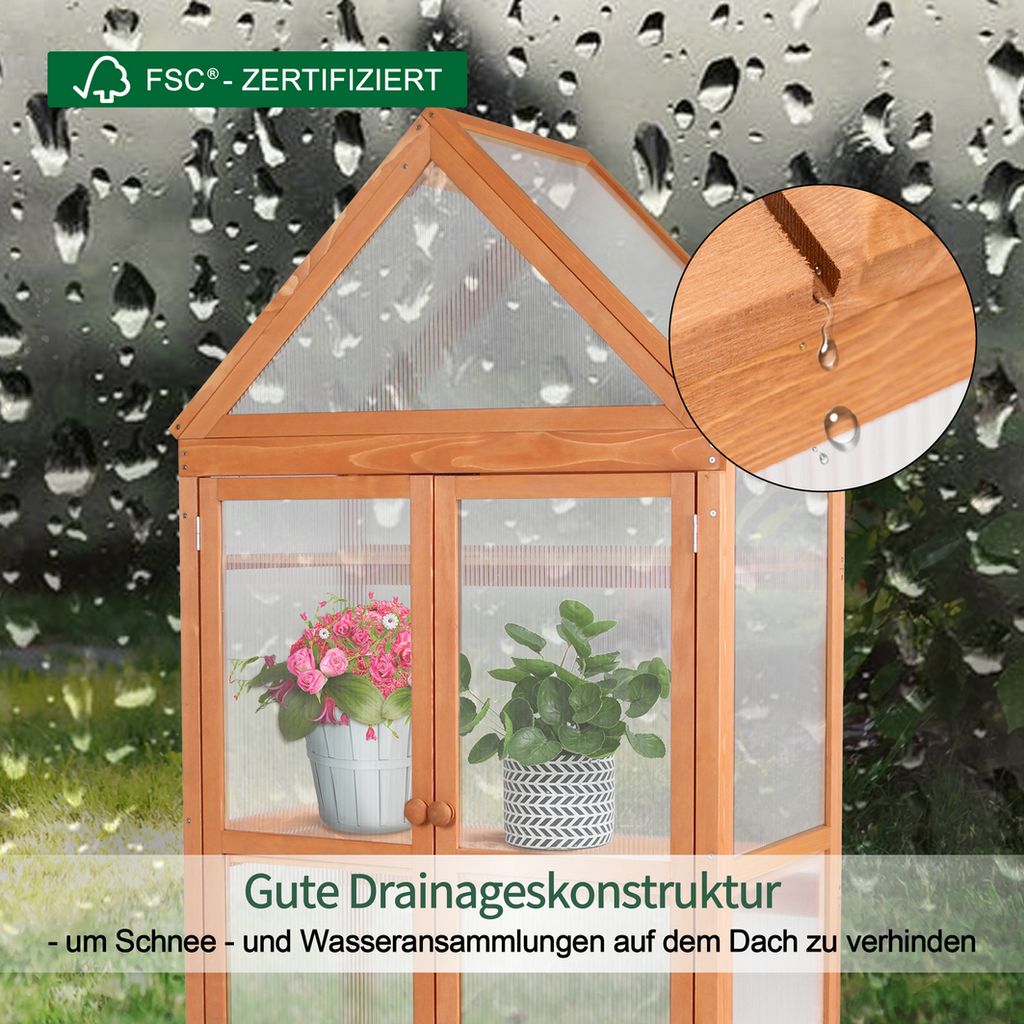 MCombo 3 Etage Gewächenhaus Pflanzschrank Treibhaus Produktbild 7