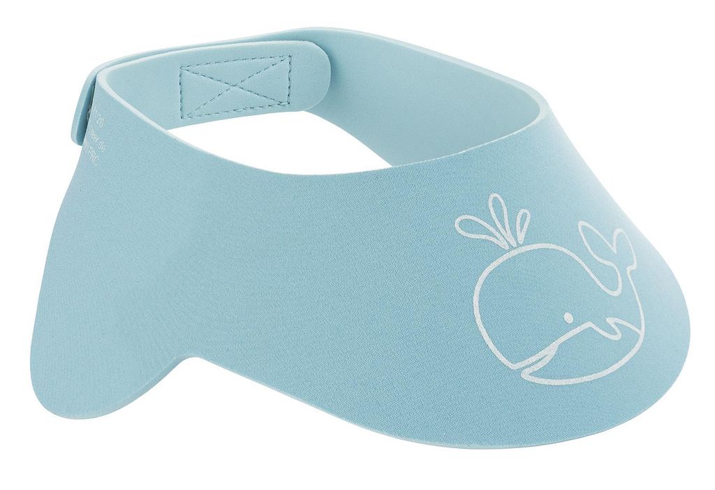 reer MyHappyBath Cap, Shampoo Schutz, Duschkappe, Duschhaube, Kinder, Augenschutz, Blau, 76043