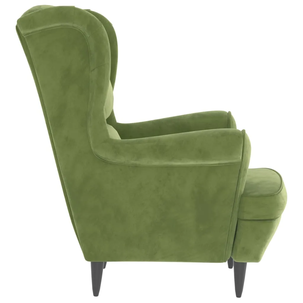 Fauteuil confortable velours vert clair - Chic et facile à intégrer - 11