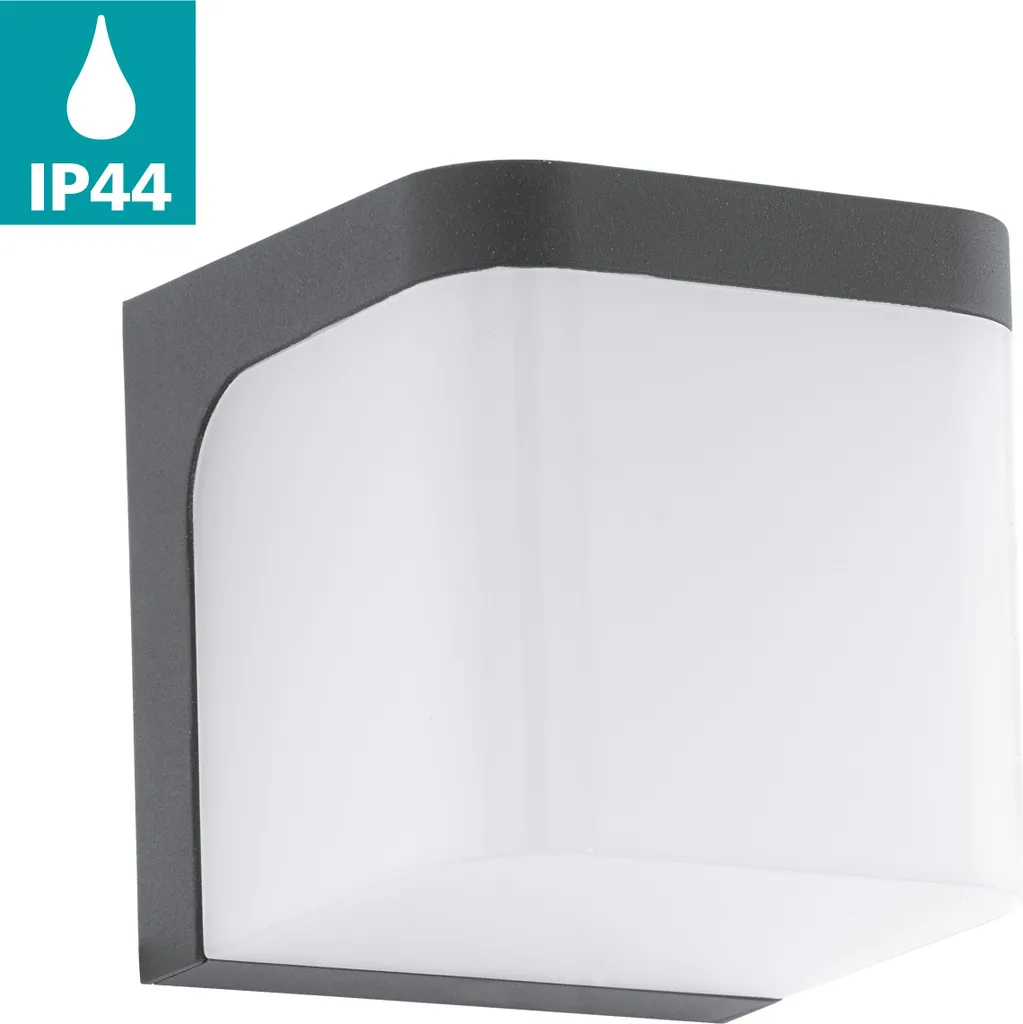 Luminaire extérieur LED mural Jorba Eglo anthracite pour jardin et terrasse - 4