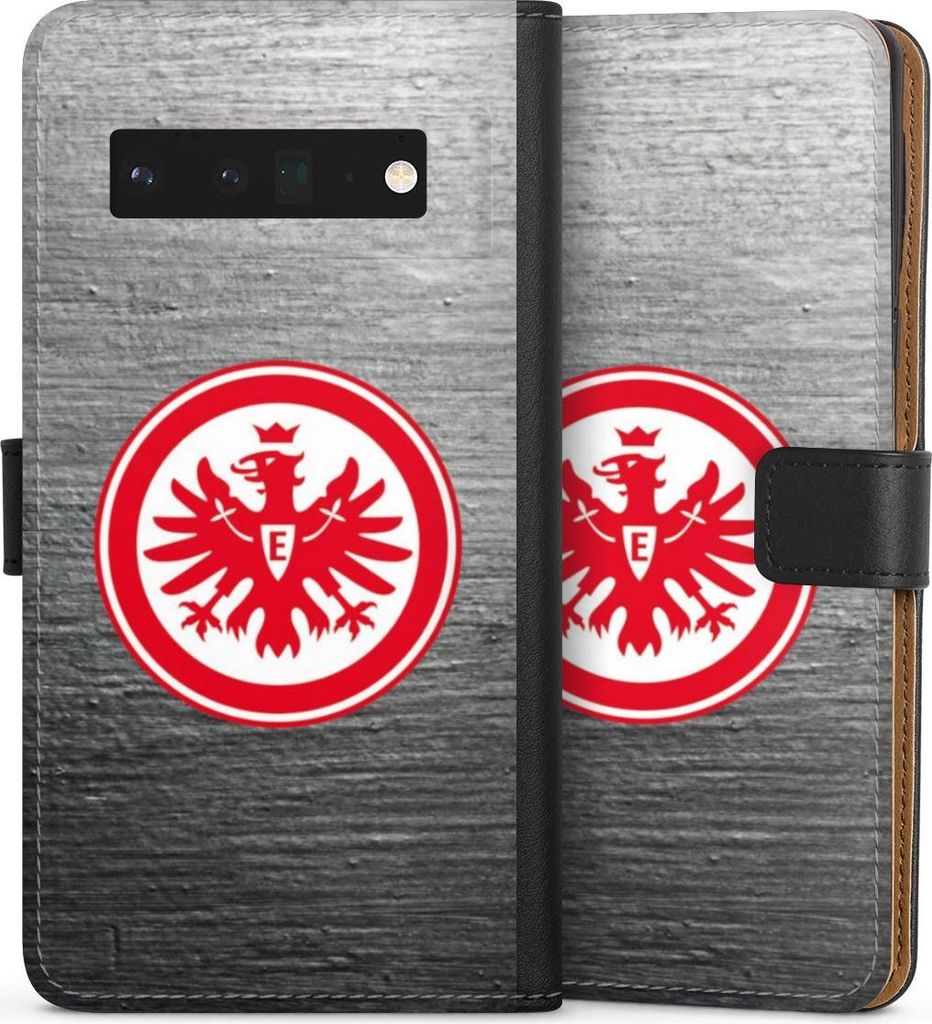 DeinDesign Klapphülle für Google Pixel 6 Pro Handytasche Lederhülle Tasche Eintracht Frankfurt Logo SGE