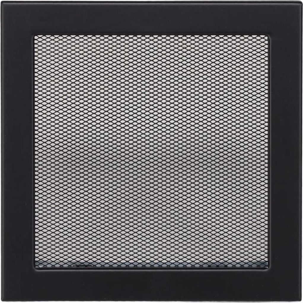 Ventlab Gitter mit Gittergewebe 220 x 220 mm, schwarz