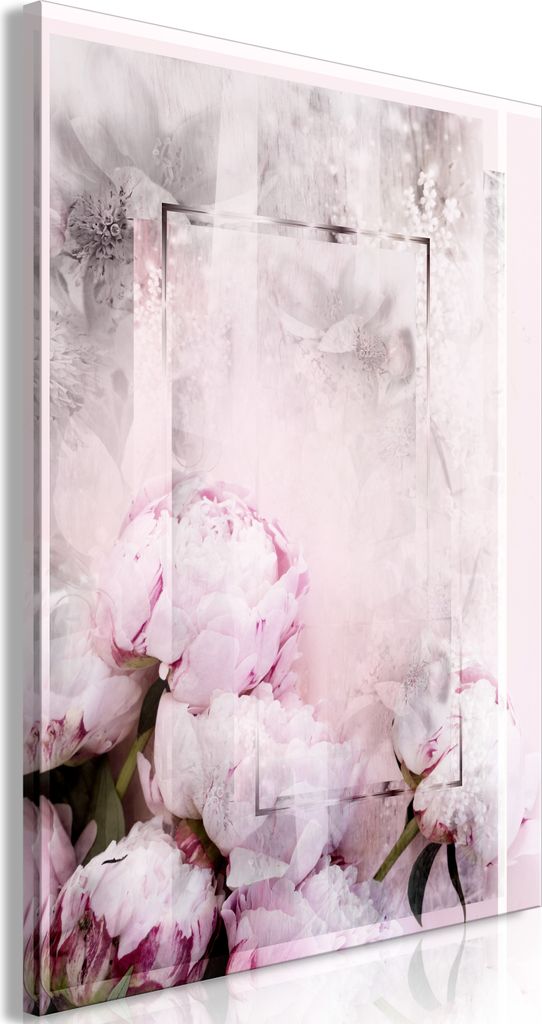 Italienischer Leinwand Leinwandbild - Beginning of Spring (1 Part) Vertical 80x120 cm Blumen b-A-0600-b-a