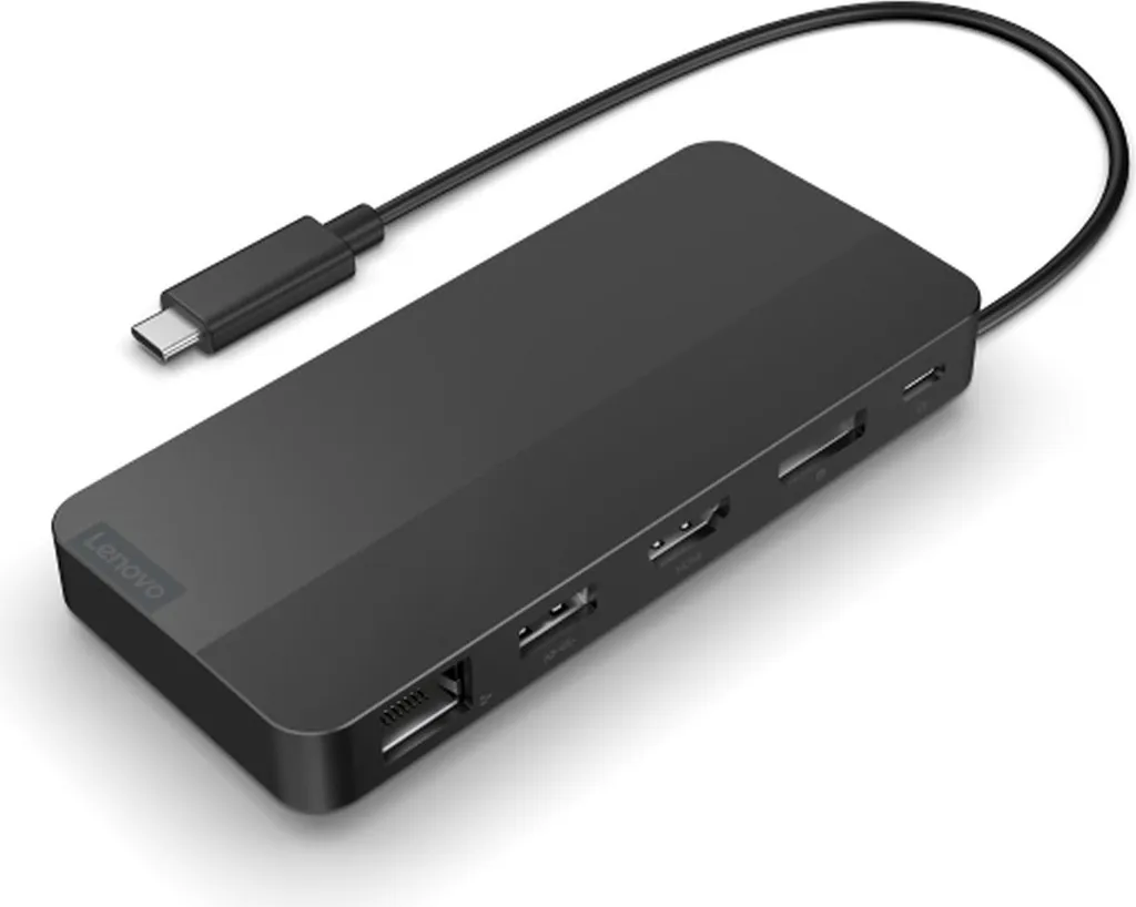 Dock Lenovo USB-C pour télétravail et voyages avec double sortie écran