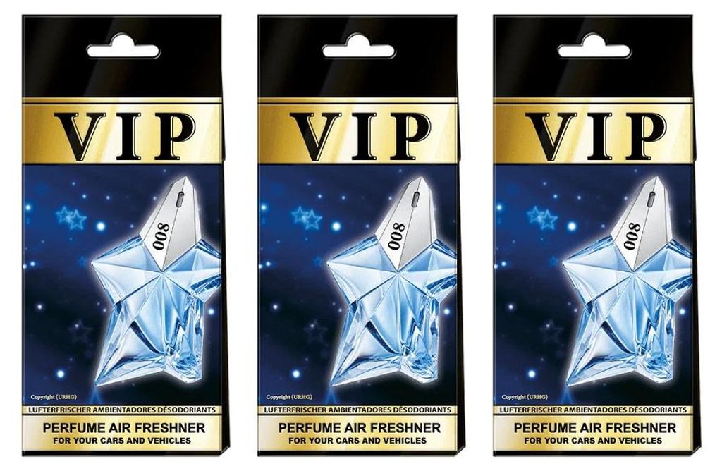 3x Auto Duft VIP 800, Lufterfrischer Auto,Duftbaum auto,Auto zubehör,Duftspender