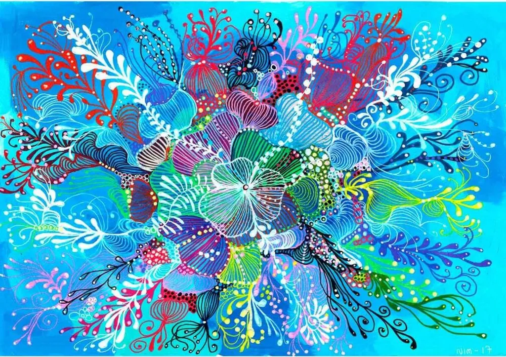 Puzzle 2000 pièces Enjoy Ocean Blues : grand puzzle adulte dégradé