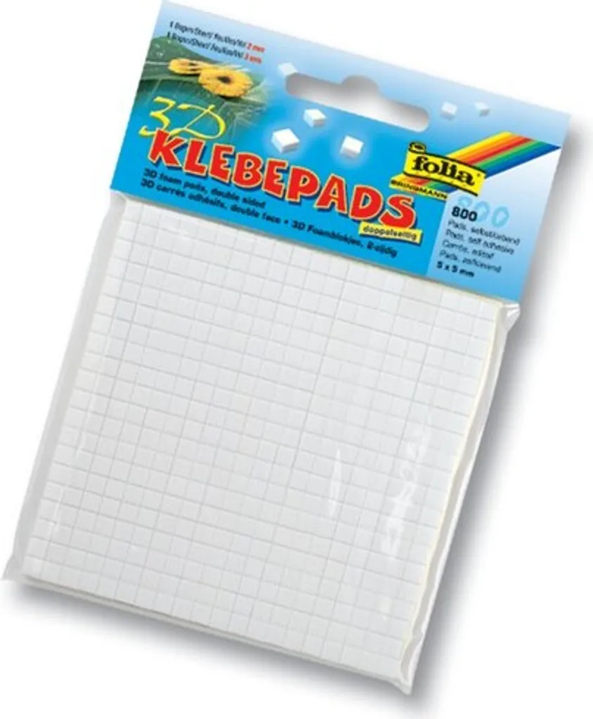 Carrés de mousse adhésive double face pour scrapbooking et relief 3D - 2