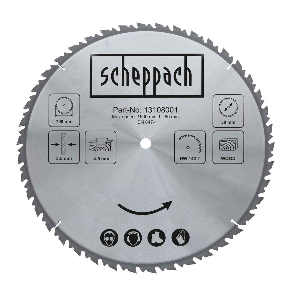 HW pilový kotouč Scheppach Ø 700 x 30 mm 42 zubů Obrázek produktu 