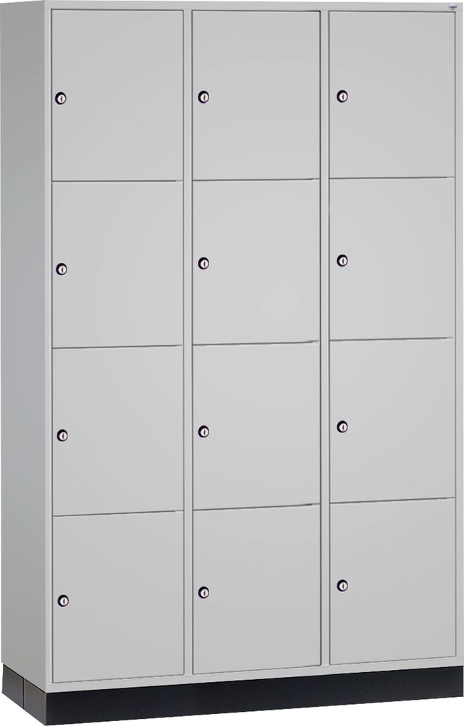C+P Schließf.schrank 8470302S10011 12Fächer 1950x1220x500mm lgr/lgr