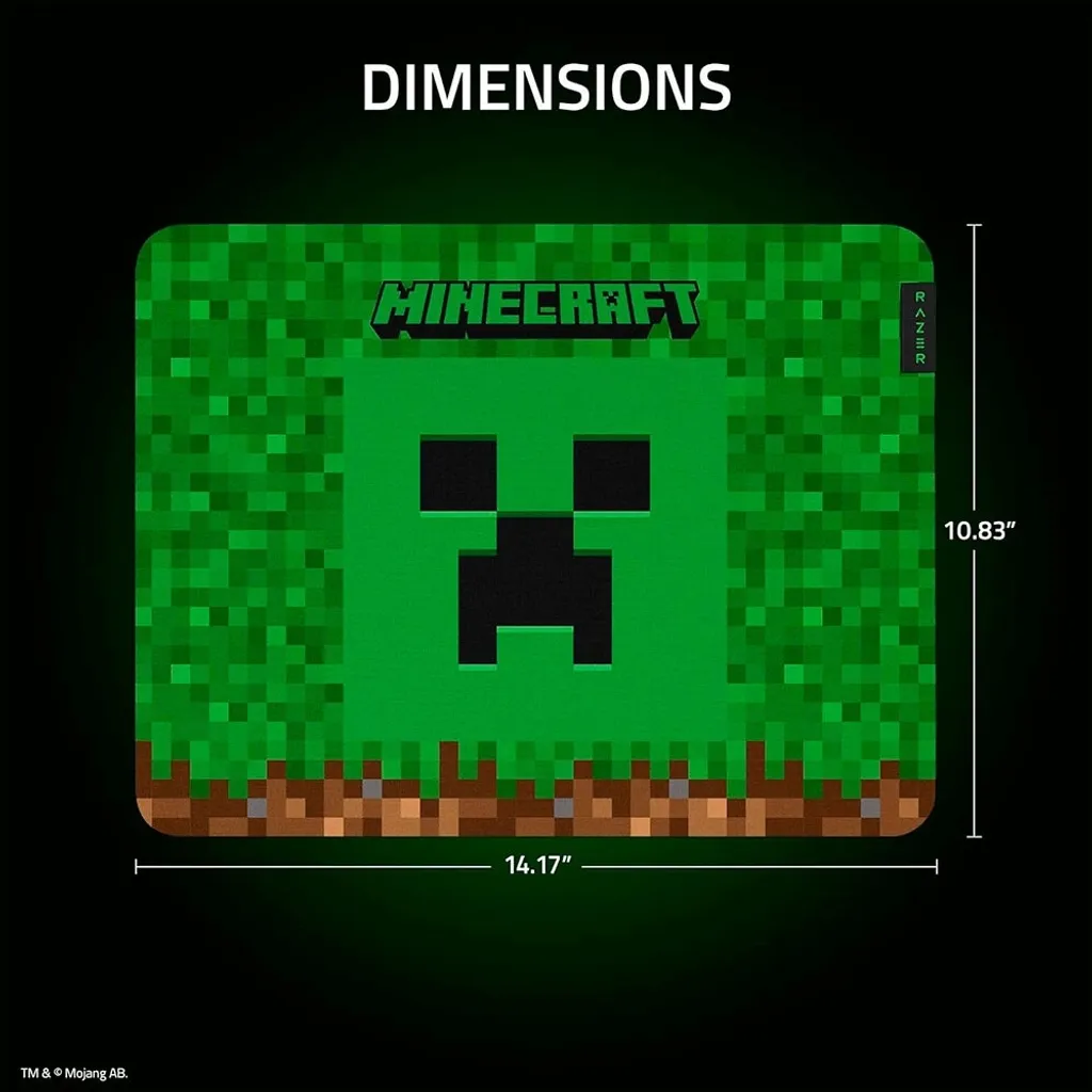 Razer Gigantus V2 M Tapis de Souris avec Surface Micro-Tissée Minecraft M